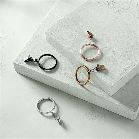 Round Metal Curtain Rings | west elm