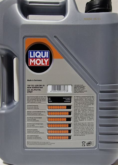 Liqui Moly Top Tec W Motor L New Generation L