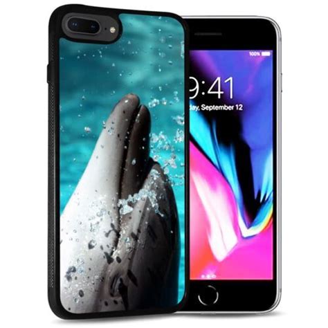 For Iphone 8 Plus Back Case Cover Aj12369 Dolphin Ebay