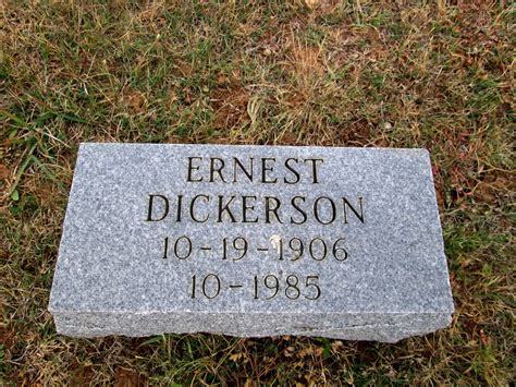 Ernest L Dickerson 1906 1985 Find A Grave Memorial