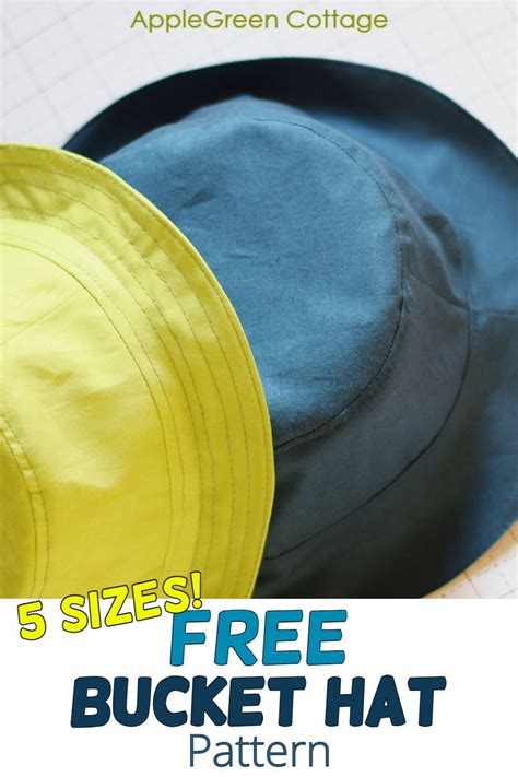 Free Bucket Hat Pattern By Applegreen Cottage In Sizes In