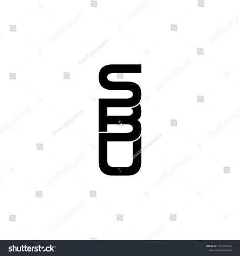 Sbu Letter Original Monogram Logo Design Stock Vector Royalty Free