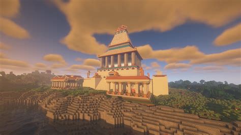 Mausoleum At Halicarnassus From Civ6 But In Minecraft Youtube