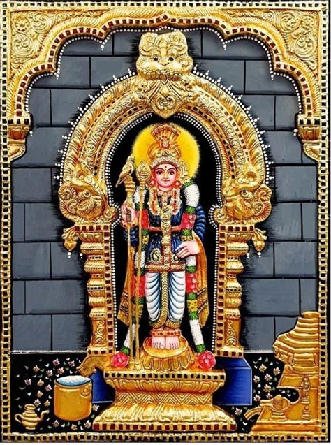 Murugan Traditional Tanjore Painting With Frame Etsy