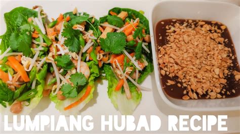 How To Make Lumpiang Hubad Or Naked Lumpia Youtube