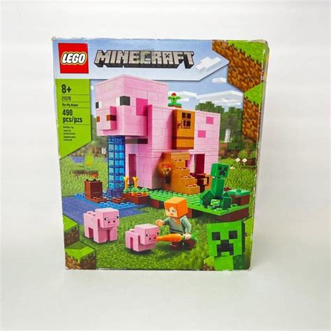 Lego | Toys | Lego Minecraft The Pig House 217 Creeper And Two Pig ...