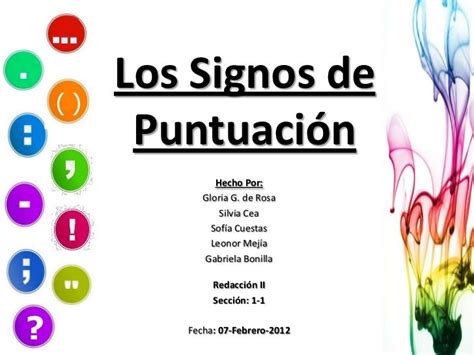 Signos de Puntuación