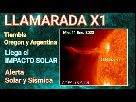 LLAMARADA X1 LLEGA EL IMPACTO SOLAR ALERTA SOLAR Y SÍSMICA YouTube