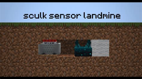 How To Build A Compact Sculk Sensor Landmine In Minecraft 1 17 Youtube