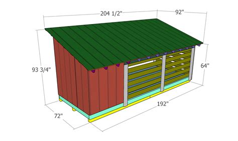 Cord Firewood Shed With Storage Dimensions Myoutdoorplans