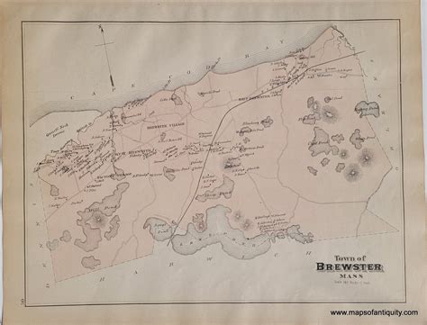 1880 Town Of Brewster P 50 Antique Map Maps Of Antiquity