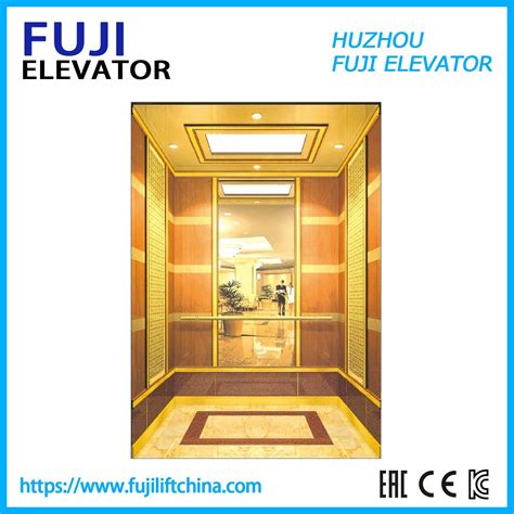 FUJI Brand 800kg 10 Persons 1 0m S Luxury Decoration Lifts Villa