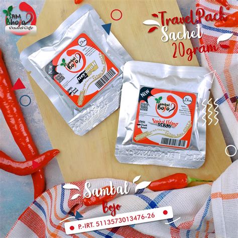 Jual Reseller SAMBAL TERI MEDAN SAMBAL UDANG REBON Kemasan Sachet