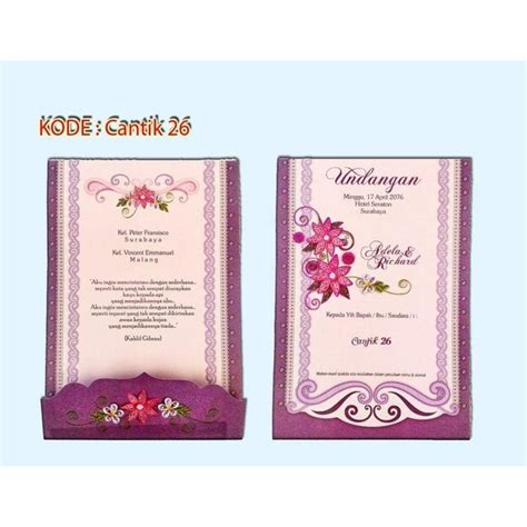 Jual Blangko Undangan Atau Kertas Undangan Pernikahan Merek Cantik 26