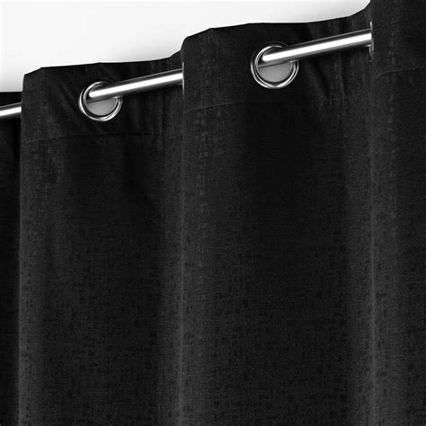 Rideau Occultant Isolant 140 X 260 Cm Darko Noir Rideau Voilage