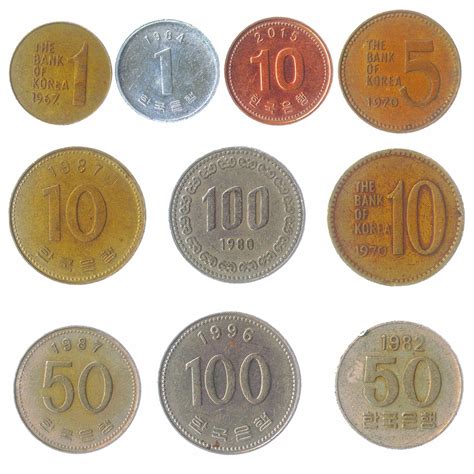 10 Coins From the South Korea. Different Old Collectible Money | Etsy