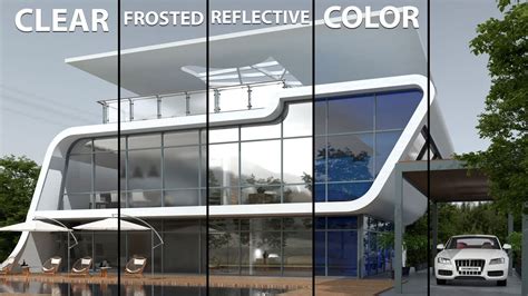 V Ray 3dsmax Exterior Glass Tutorial Clear Frosted Reflective Colored Glass Dezign Ark