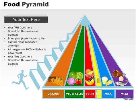 Food pyramid powerpoint slides and ppt templates 0412 | Presentation ...