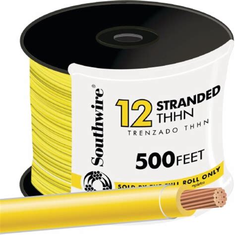 Southwire Ft Awg Stranded Yellow Thhn Electrical Wire