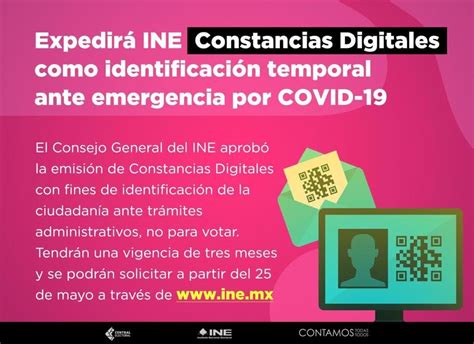 Inicia INE recepción de solicitudes de constancias digitales para