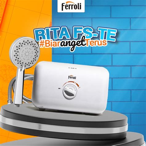 Promo Ferroli Instant Electric Compact Water Heater Rita Series Unit