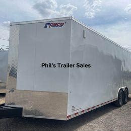 Pace American 24' + V NOSE ENCLOSED TRAILER 12 K TORSION AXLE RATING ...