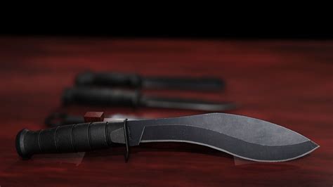 D Model Tactical Knives Pack Vr Ar Low Poly Cgtrader