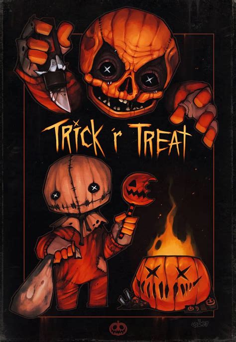 Trick R Treat Meet Sam By Wormboyx On Deviantart Horror Cartoon