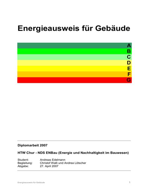 Energieausweis F R Geb Ude