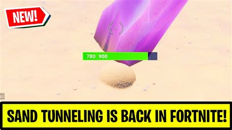 Sand Tunneling Back In Fortnite After New Update