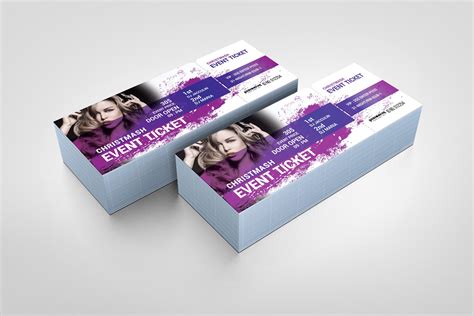 Sleek Event Ticket Design Template Graphic Prime Graphic Design