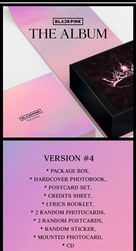 Blackpink 1st Full Album The Album Random Little Star Ts