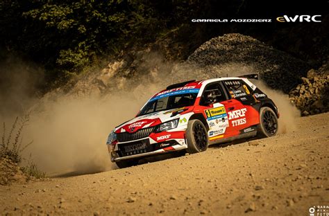 Llarena Efrén Fernández Sara Škoda Fabia R5 Barum Czech Rally