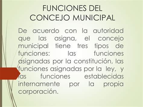 Cuota capa ecuación cuales son las funciones de un concejal municipal