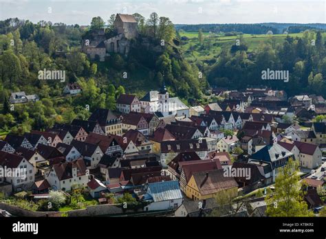 Pottenstein In Der Abendsonne Stock Photo Alamy