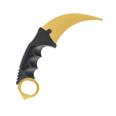 Karambit Gold Real Life Knife CS2 Customizado IRL Por LootKnife