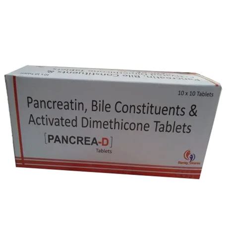 Pancreatin Bile Constituents And Activated Dimethicone Tablets At Rs