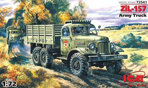 ICM 72541 ZIL 157 Army Truck 1 72 Scale Model