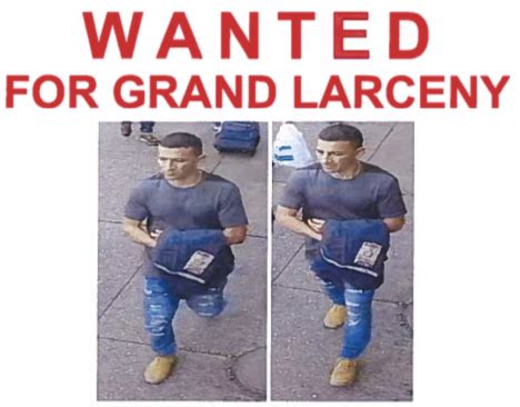 NYPD 109th Precinct On Twitter Wantedfor Grand Larceny On October