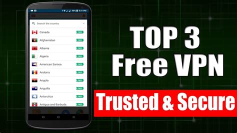 TOP 3 Free VPN Apps For Android Phone 2019 YouTube