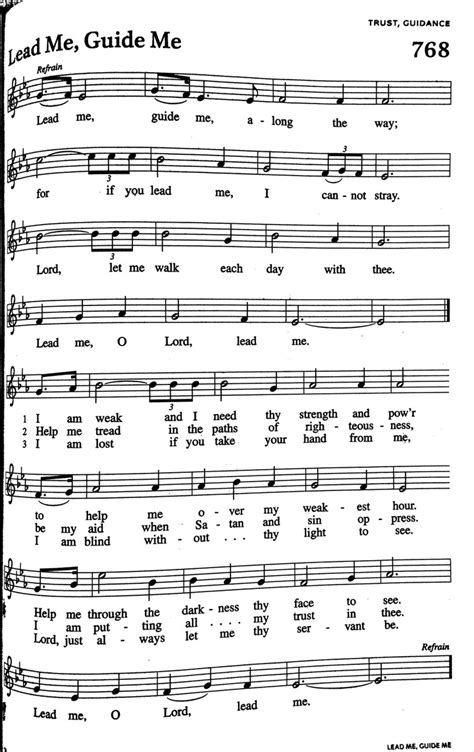 Hymn 768 - Lead Me, Guide Me | St. Paul’s Evangelical Lutheran Church ...