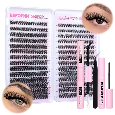 Amazon DIY Lash Clusters Kit Natural Eyelash Extensions 560PCS