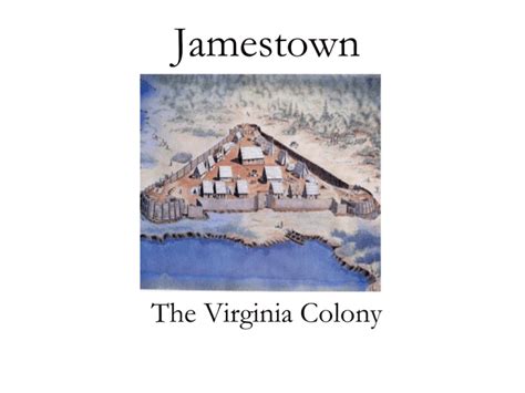 Jamestown The Virginia Colony