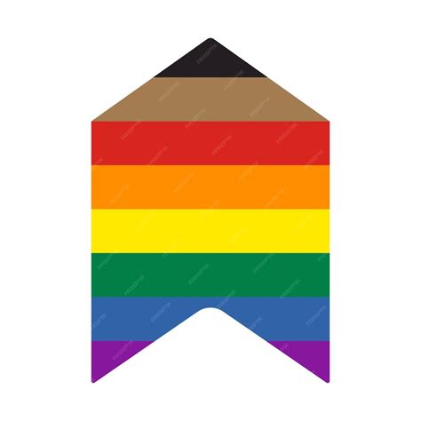 Premium Vector Rainbow Pride Flag Arrow Vector Illustration