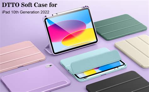 Dtto Ipad 10th Generation Case 109 Inch 2022 Slim Tri