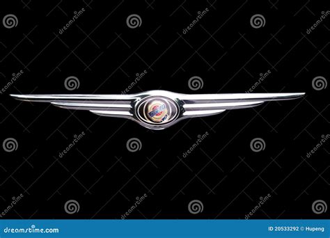 Chrysler logo editorial photography. Image of machine - 20533292