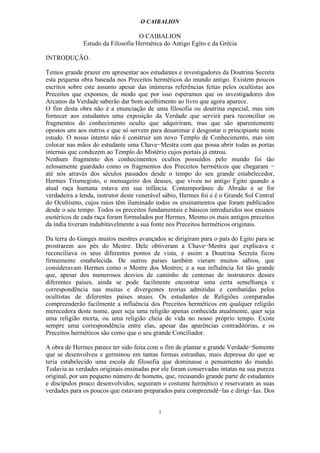 O Caibalion Pdf