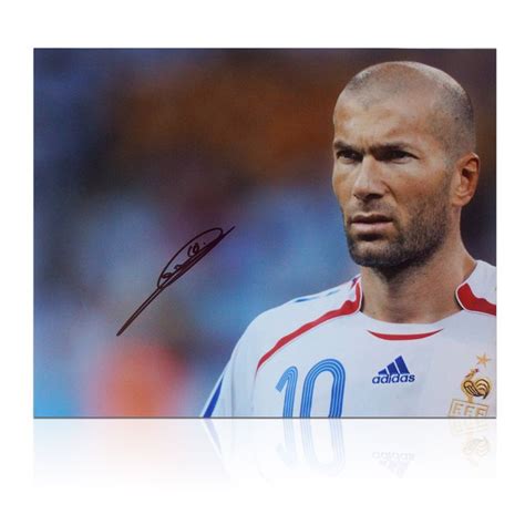 Zinedine Zidane Signed France Photo Portrait Of A Genius This