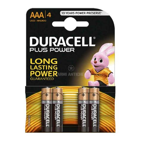 Batterie Alkaline Duracell Mini Stilo AAA MN2400 DURACELL Accessori