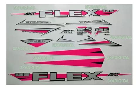 Kit Completo De Calcoman As Akt Flex Evolution En Venta En